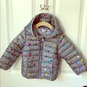 Baby Gap toddler girl’s puffer, 18-24 months